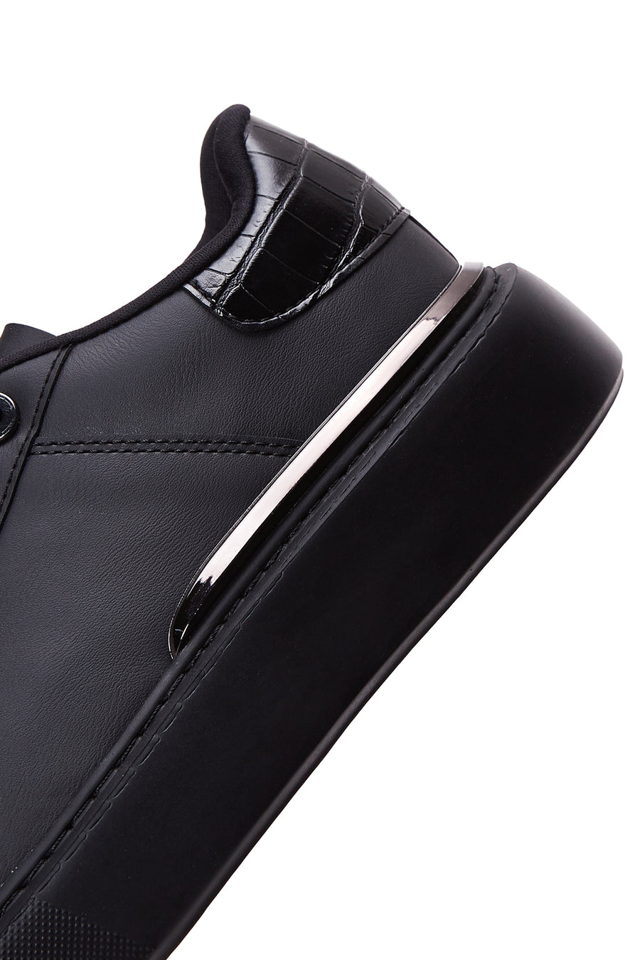 Erkek Siyah Kalın Tabanlı Sneaker