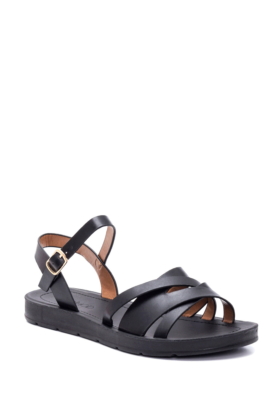 Kadın Siyah Casual Topuklu Sandalet