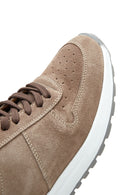 Erkek Vizon Süet Deri Sneaker | Derimod