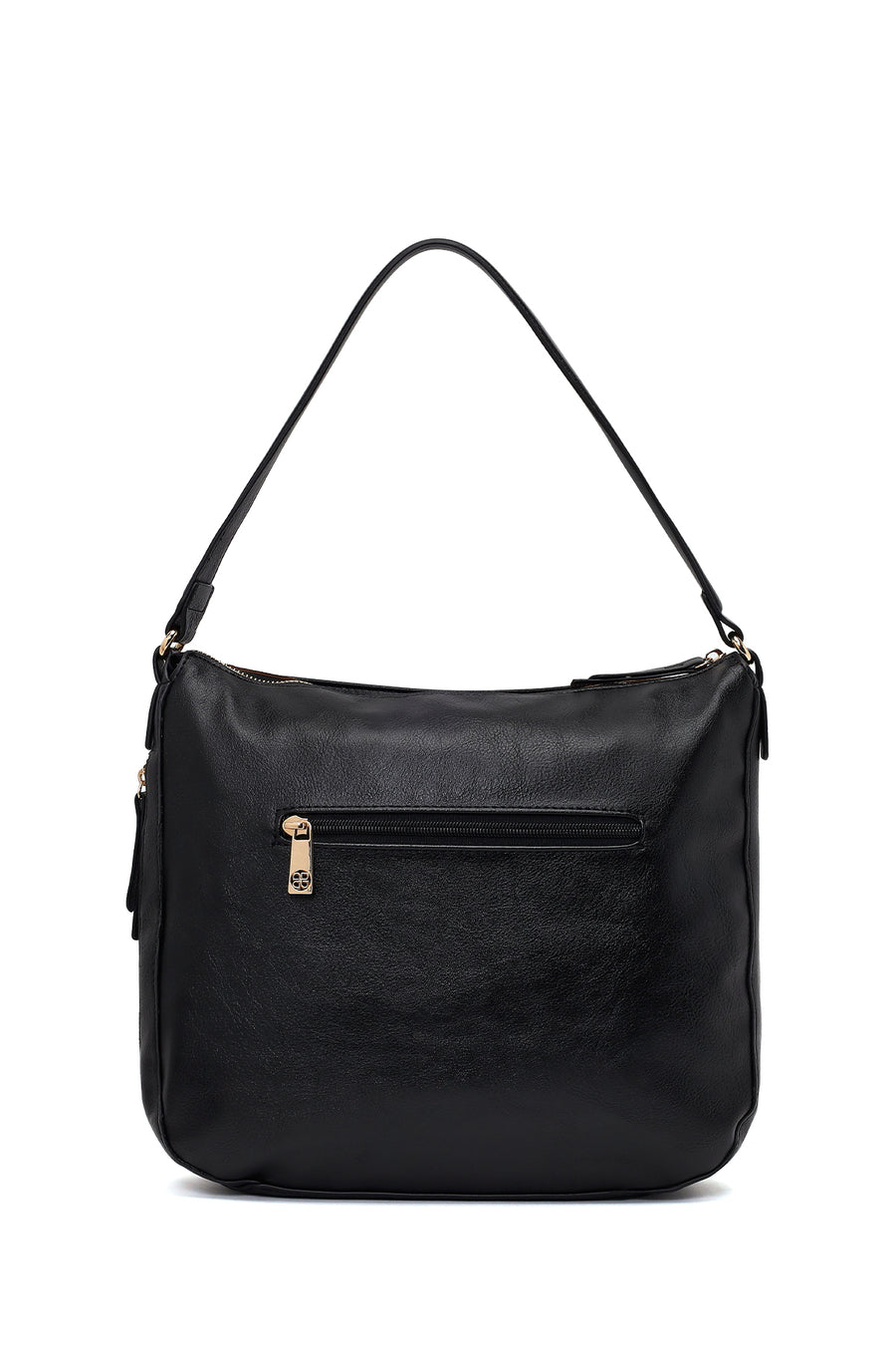 Woman Black Long-Strap Shoulder Bag
