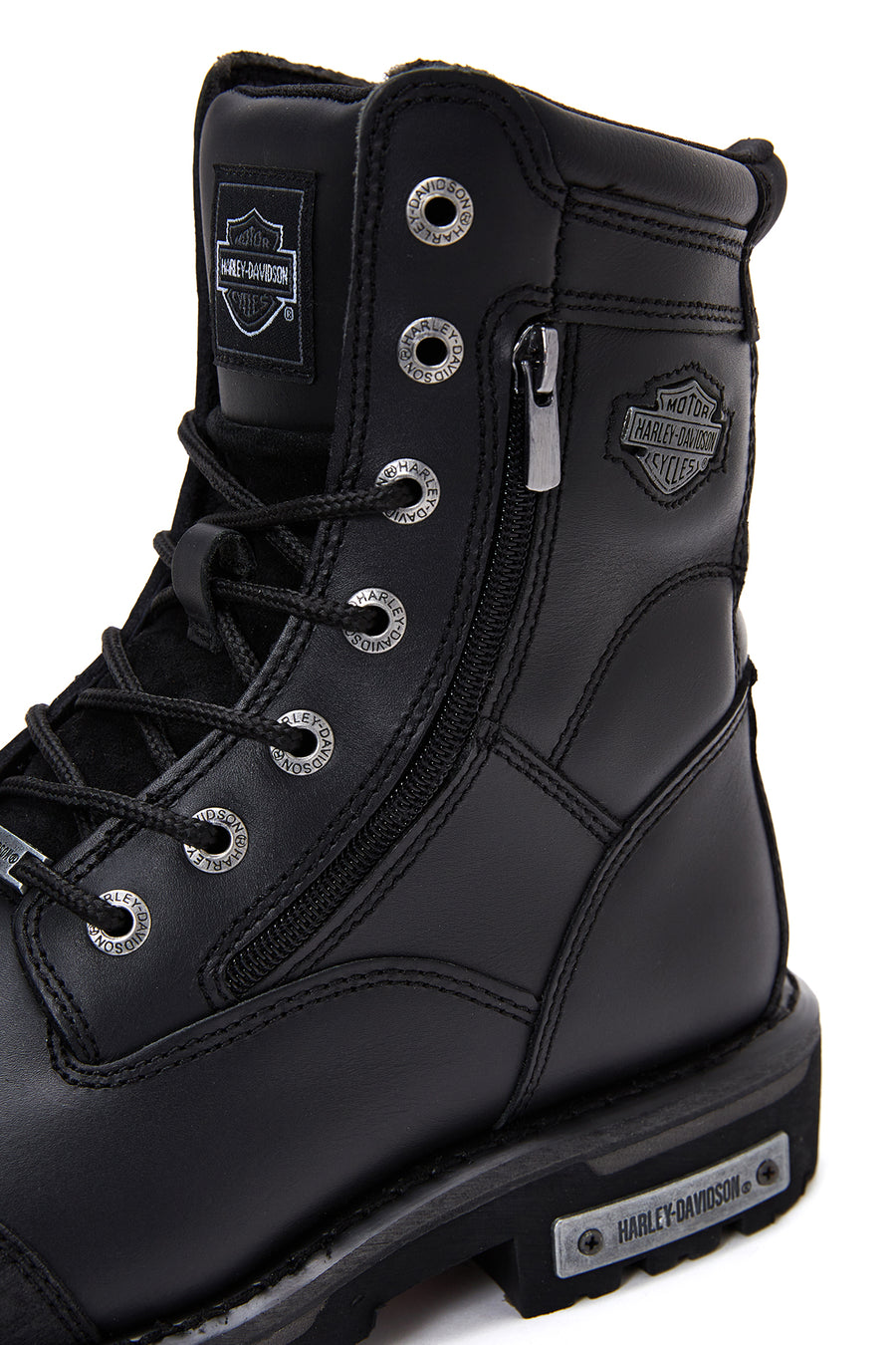 Harley Davidson Erkek Siyah Riddick Deri Postal Bot