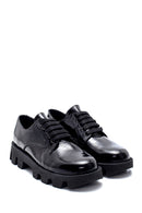 Women's Leather Patent Leather Thick Soled Oxford Shoes | Derimod