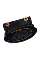 Woman Black Long-Strap Quilted Shoulder Bag | Derimod