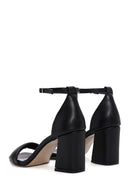 Women's Black Ankle Strap Heeled Shoes | Derimod
