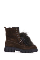 Women's Feather Suede Boots | Derimod