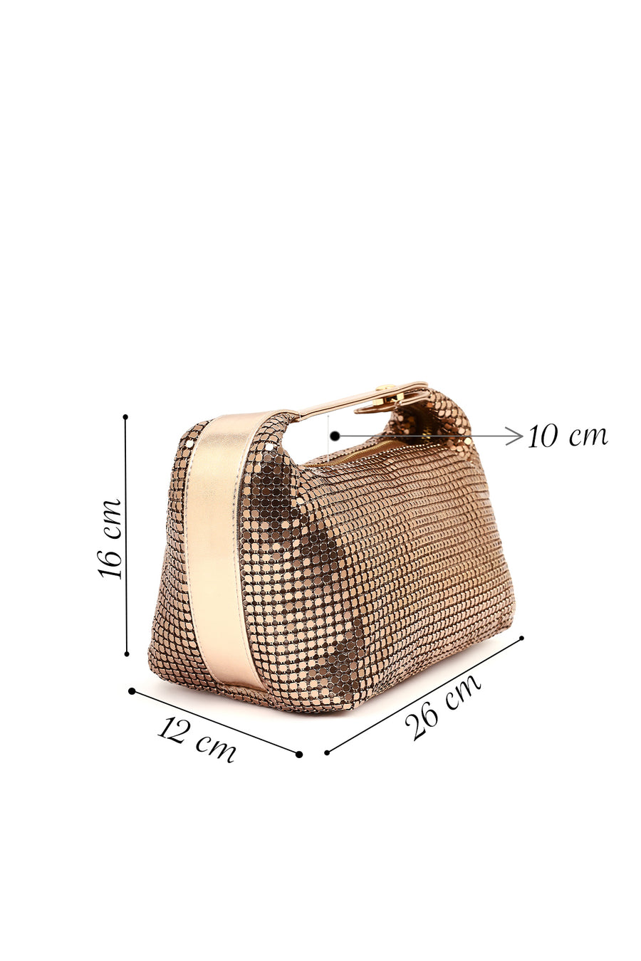 Women's Bronze Sequin Mini Shoulder Bag