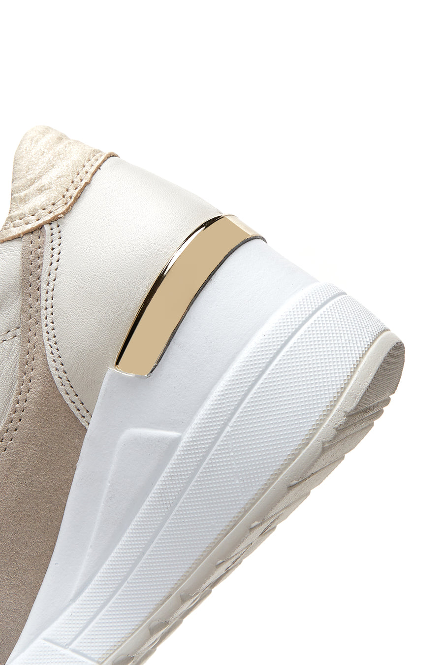 Women's Leather High Sole Sneaker