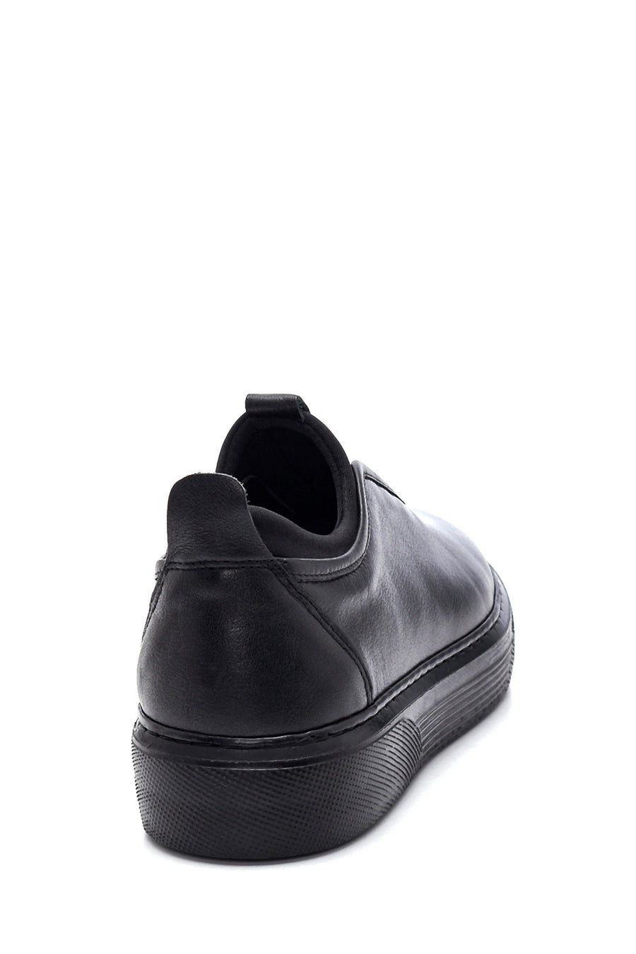 Men's Black Leather Sneaker