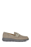 Geox Men's Mink Spherica Ec10 Suede Leather Loafer | Derimod
