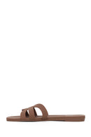 Woman Brown Jelly Slipper | Derimod