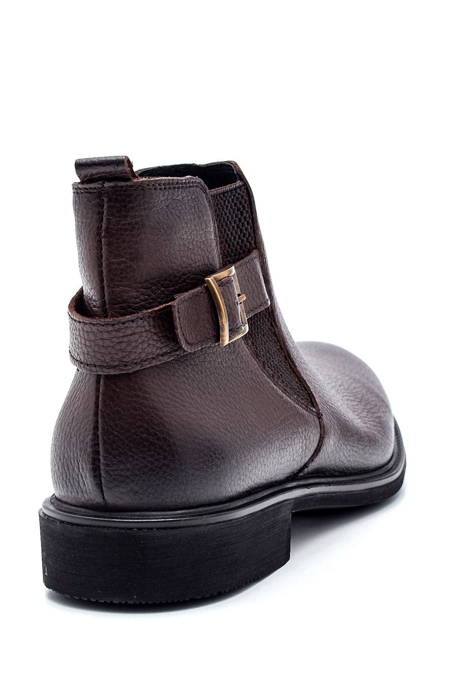 Men's Leather Buckle Boots