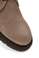 Male Mink Lace-up Suede Boots | Derimod