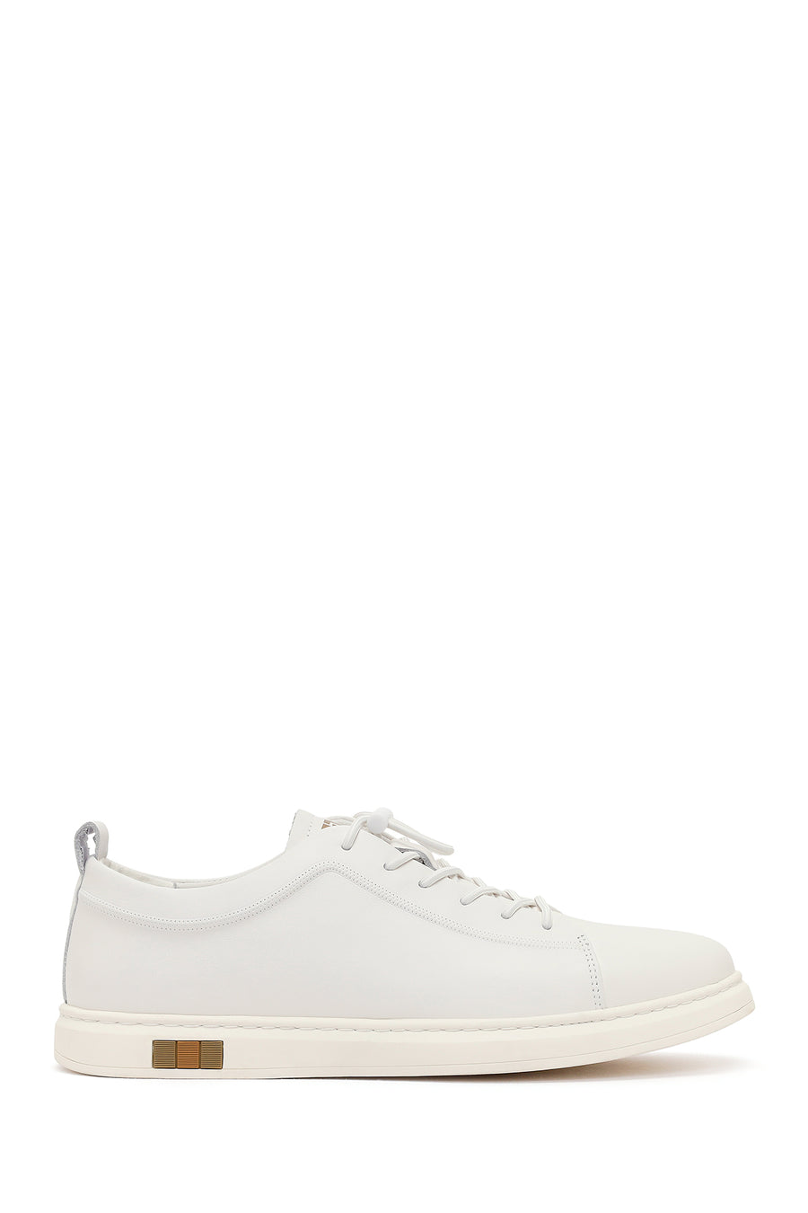 Men's White Leather Sneaker 26SFD690818 | Derimod