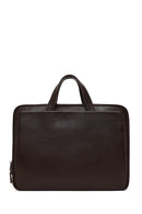 Male Brown Long Strap Leather Briefcase | Derimod
