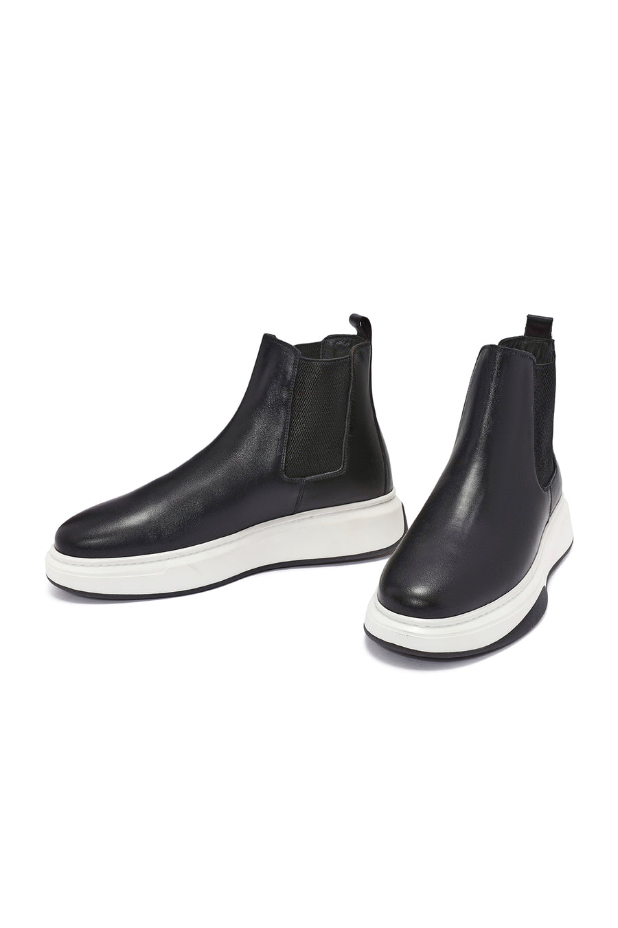 Men's Black Leather Chelsea Boots