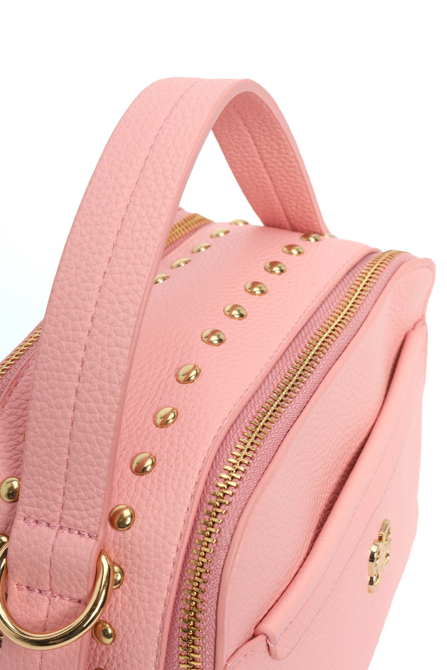 Women's Powder Pink Studded Crossbody Bag