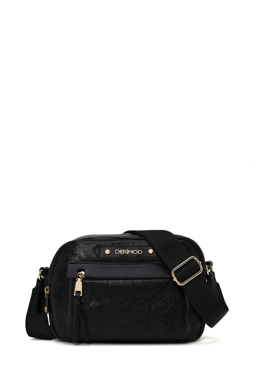 Woman Black Long-Strap Crossbody Bag WB150023SV | Derimod