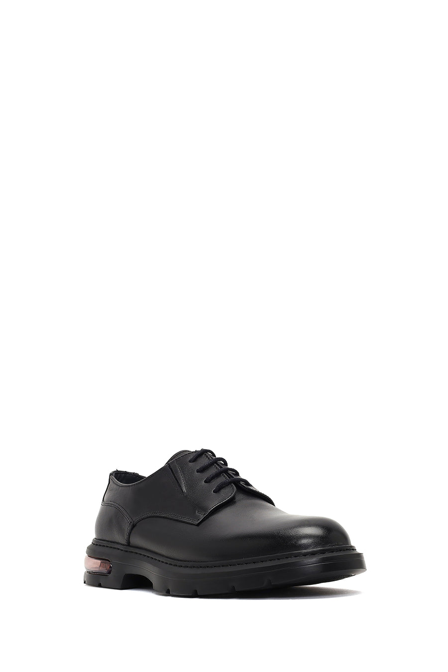 Men's Black Lace-up Leather Casual Shoes