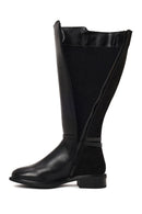 Woman Black Zip Closure Buckle Detailed Boots | Derimod