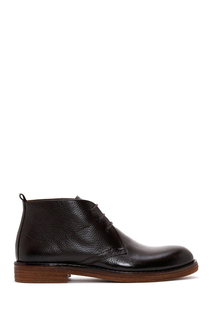 Men's Brown Lace-Up Leather Casual Boots 25WFD6010FT | Derimod