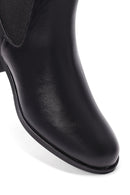Woman Black Thick-Heeled Chelsea Boots | Derimod