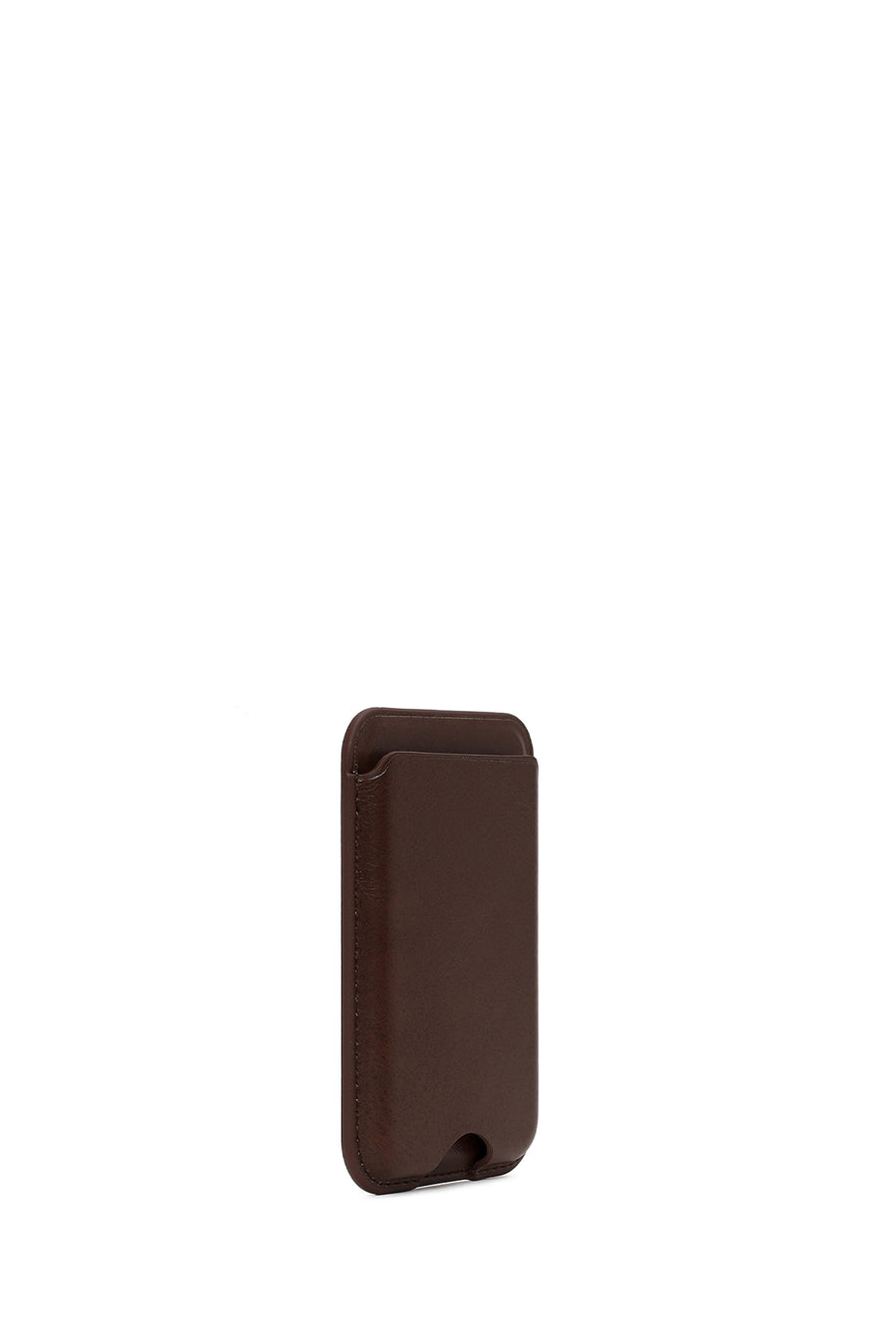 Male Brown Leather Magnetic Wallet
