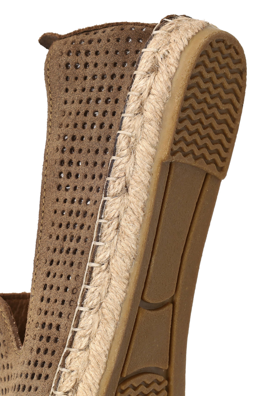 Woman Tan Patterned Suede Espadrilles