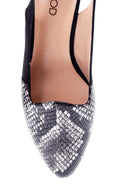 Women's Snakeskin Patterned Metal Heel Detailed Shoes | Derimod