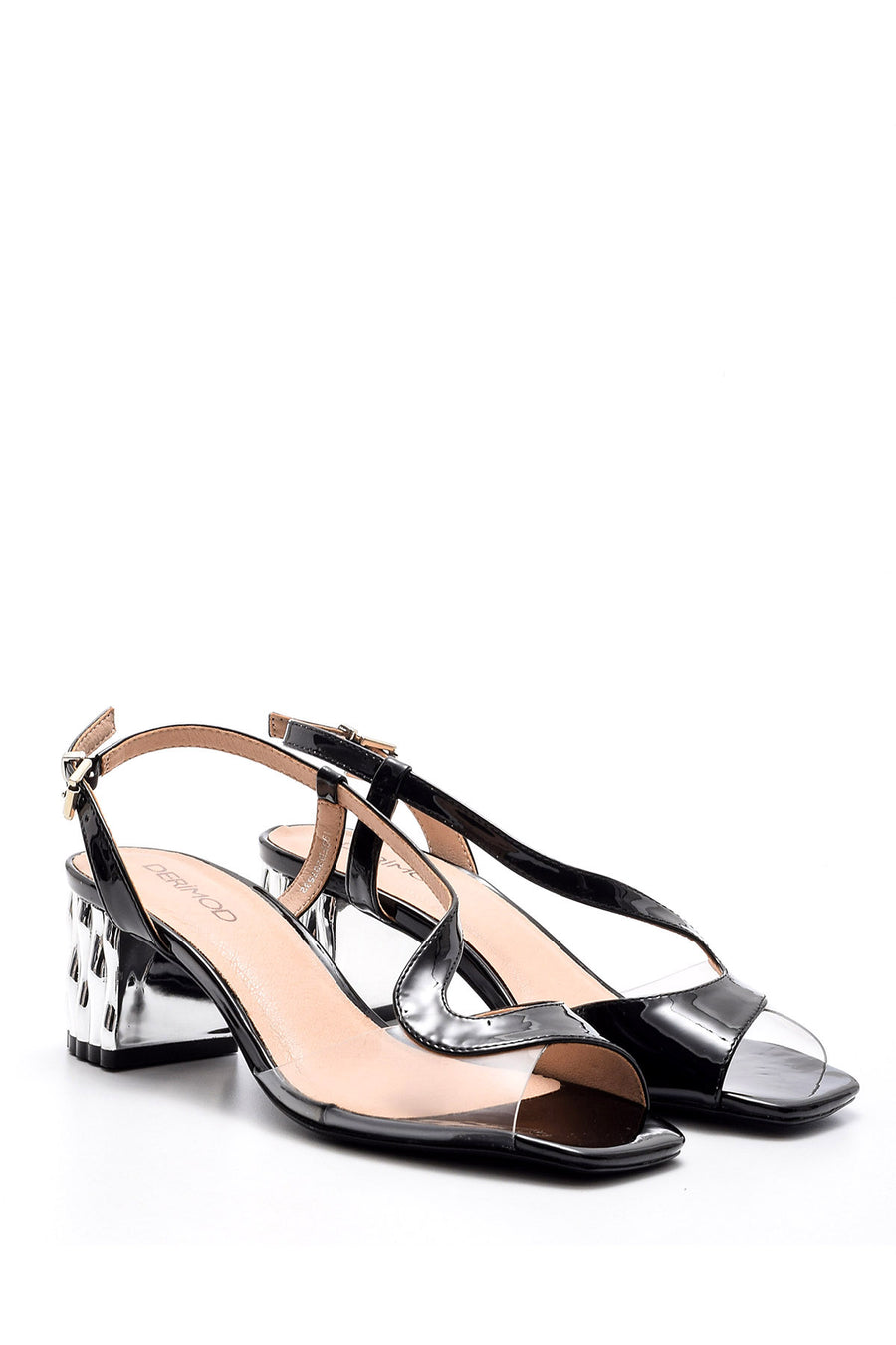 Women's Tulle Metal Heel Detailed Shoes