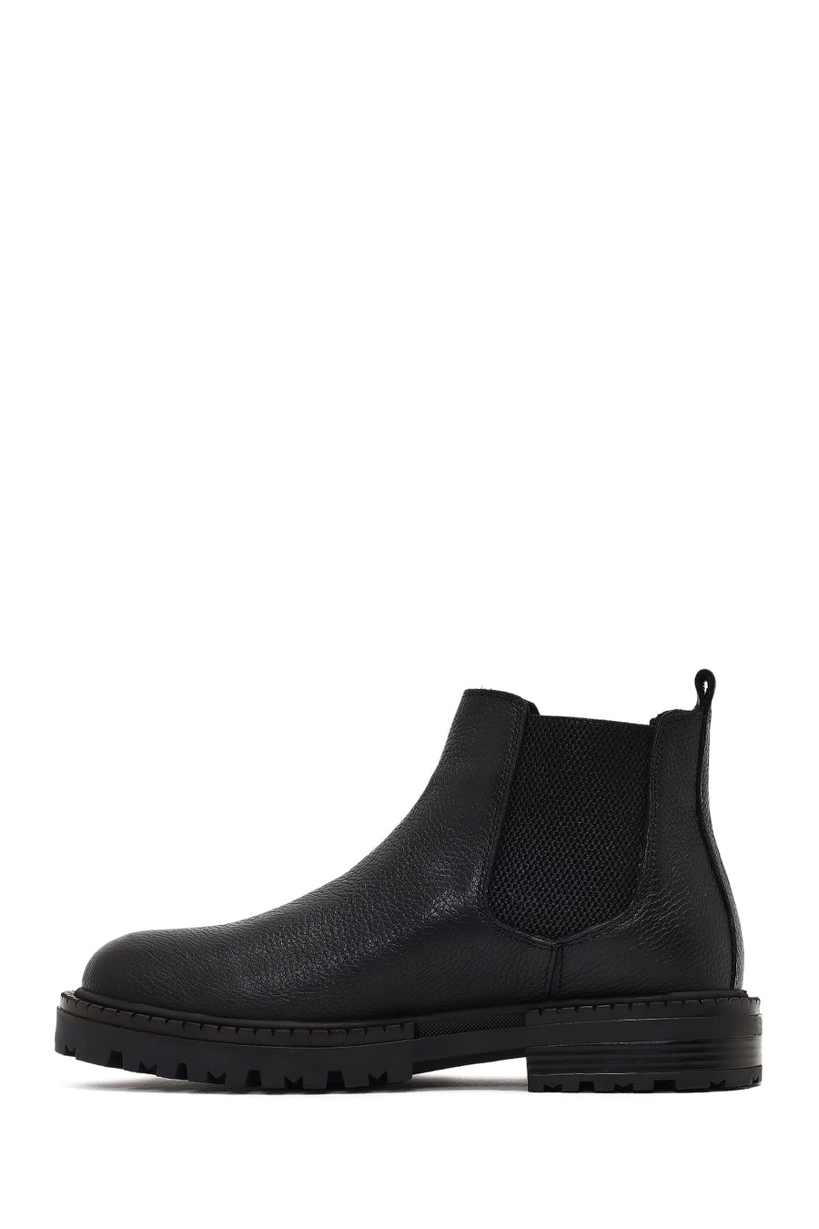 Men's Black Leather Chelsea Boot