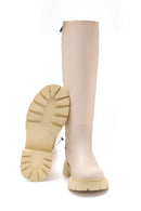 Women's Leather High Sole Boots | Derimod