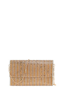 Woman Pink Chain-Strap Embellished Evening Bag | Derimod