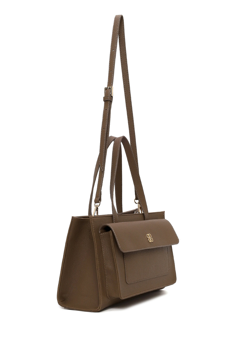 Woman Mink Classic Shoulder Bag with Long Strap