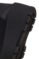 Woman Black Thick-Soled Fabric Boots | Derimod