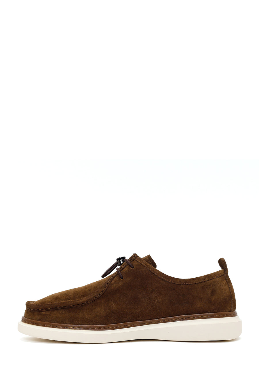 Male Brown Lace-up Suede Casual Shoe