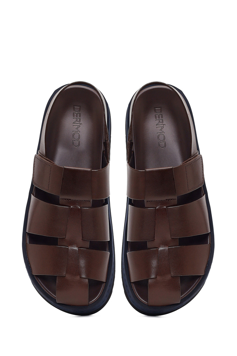 Men's Brown Leather Sandals