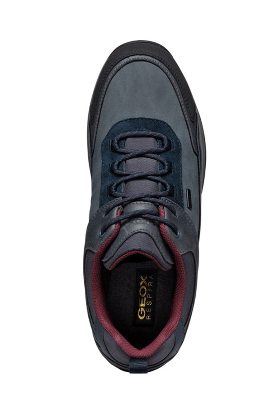 
Geox Men's Navy Blue Lace-up Leather Sneaker
