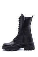 Women's Leather Pocket Detailed Long Boots | Derimod