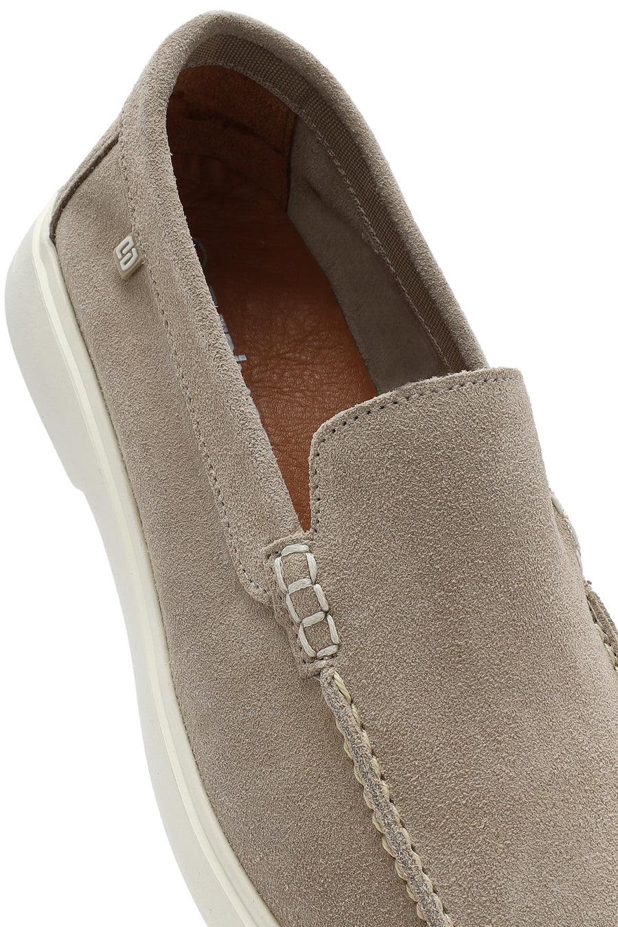Men's Beige Suede Leather Casual Loafer