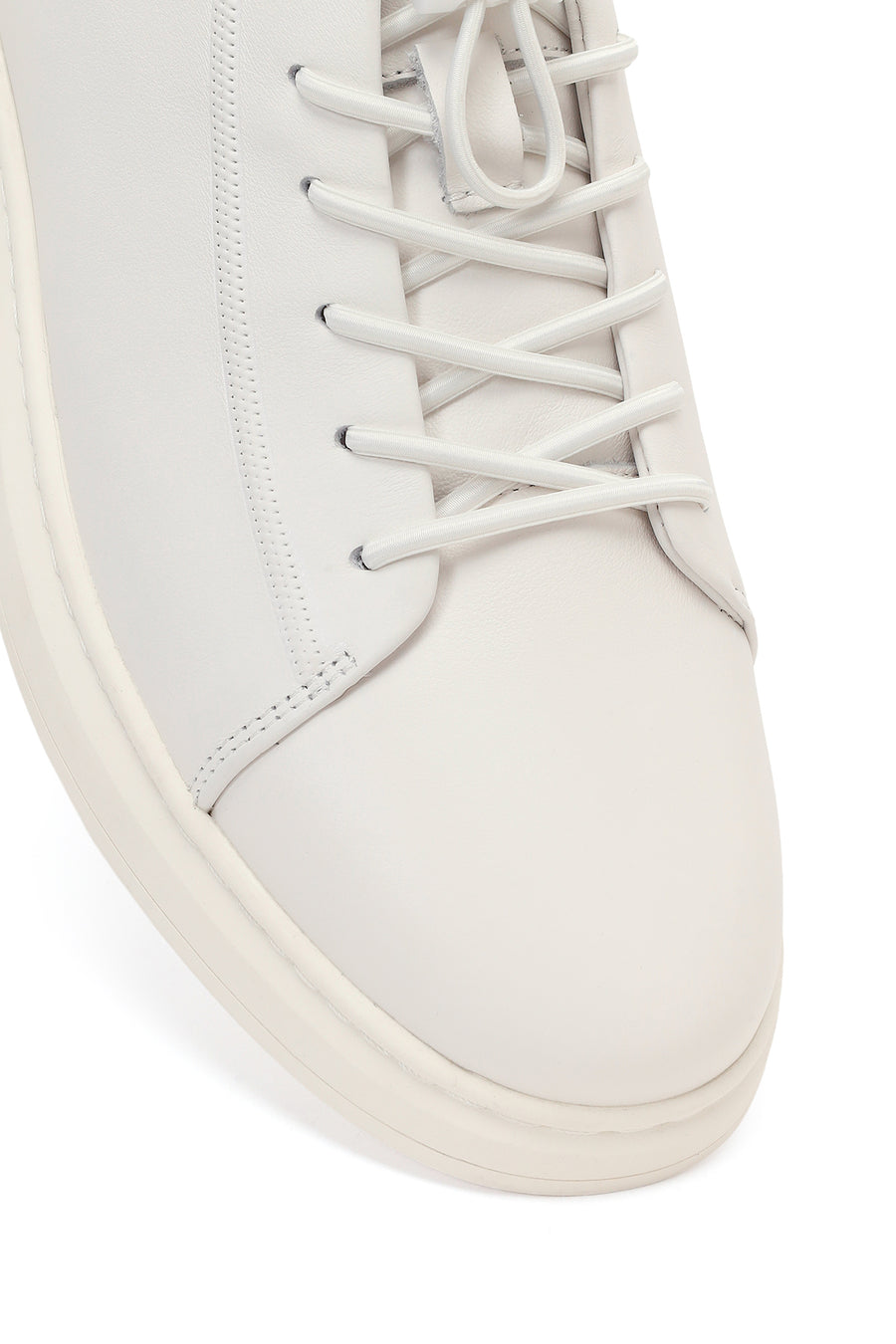 Men's White Leather Sneaker