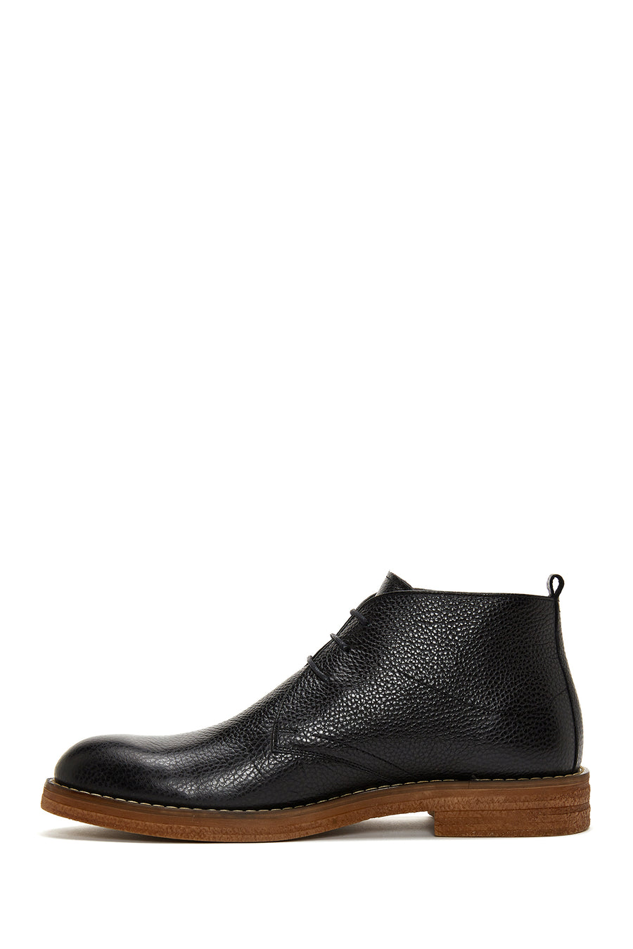 Men's Black Leather Casual Boots