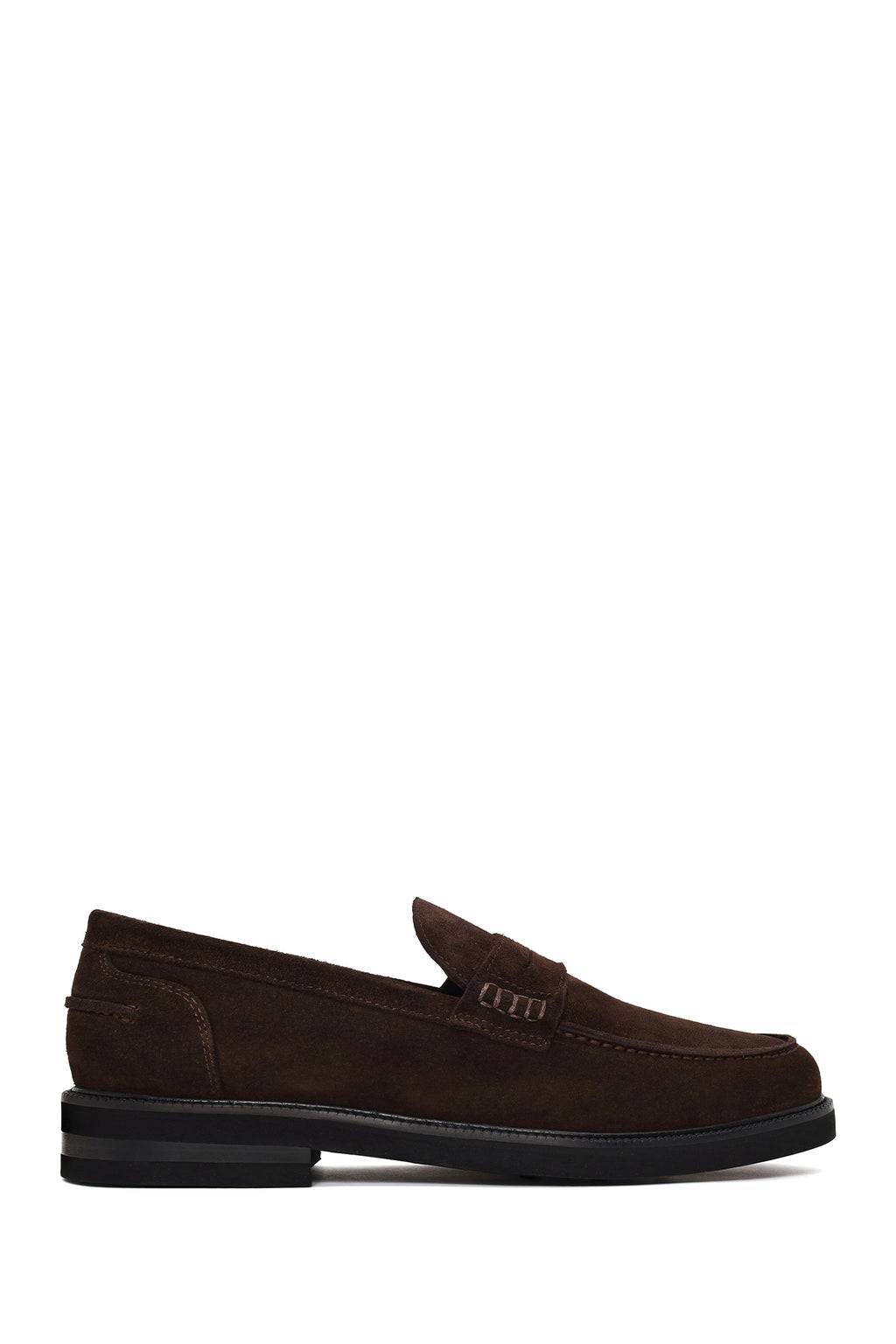 Erkek Kahverengi Süet Deri Casual Loafer