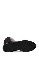 Woman Black Zip Closure Buckle Detailed Boots | Derimod