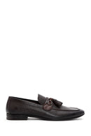 Erkek Kahve Deri Püsküllü Klasik Loafer | Derimod