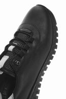 Women's Black Lace-Up Leather Sneaker | Derimod