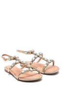 Women's Casual Stone Detailed Sandals | Derimod