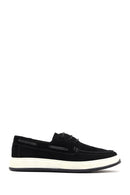 Men's Black Lace-Up Suede Leather Casual Shoes | Derimod