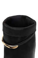 Woman Black Wedge Heel Boot | Derimod