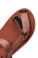Women's Brown Thick Soled Flat Sandals | Derimod