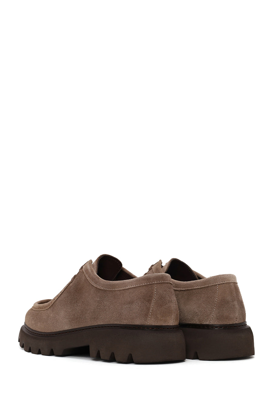 Male Mink Lace-Up Thick-Soled Suede Casual Shoes